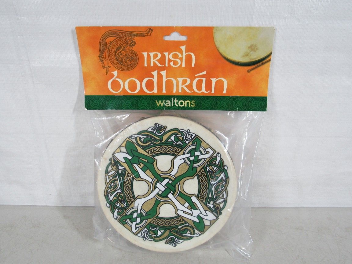 Waltons Gaelic Cross 8" Celtic Bodhran Irish Drum NEW