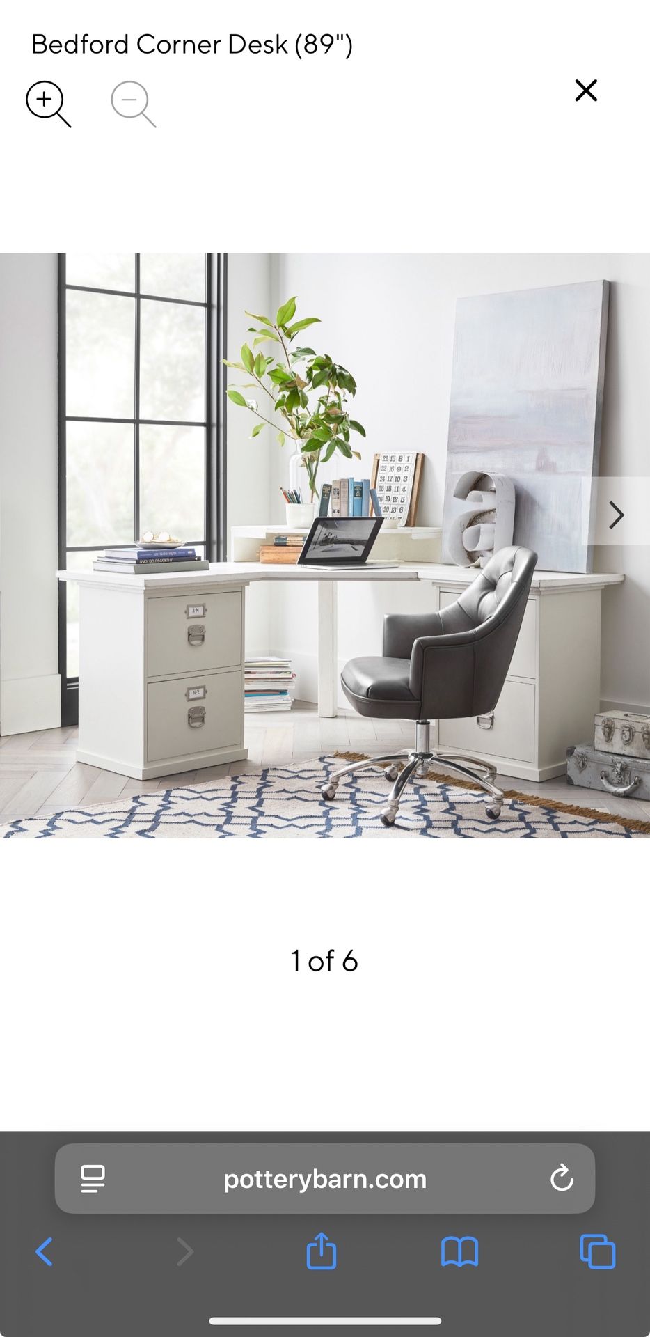 Pottery Barn Bedford L Desk 