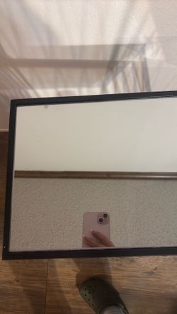 mirrored glass side table