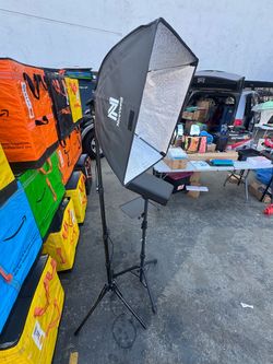 Studio style photo light set up