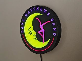 DAVE MATTHEWS BAND "fire dancer" logo illuminated LED sign