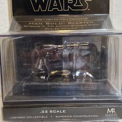 Star Wars Han Solo Blaster .33 Scale Replica by Master Replicas (2006 Convention Exclusive) 

