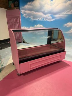Pink Food Display Case