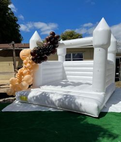 White bounce house