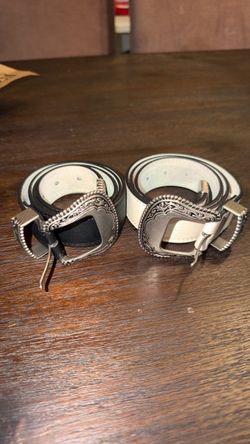 Vince Camuto Western Style Belt set of 2