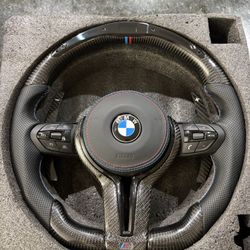 LED Carbon Fiber Steering Wheel For BMW | F30, F10, F20, F31, F32, F15, F36, X5, M3, M5, M6, F11, F15, F16, F22.