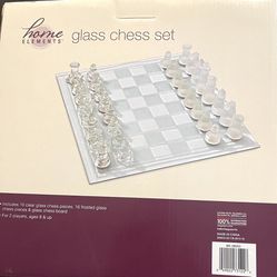 Glass Chess Set In The Box