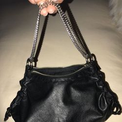 Leather banana republic rocker chick looking purse