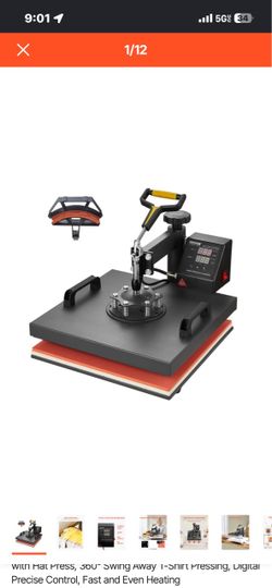 VEVOR Heat Press Machine with Hat Press