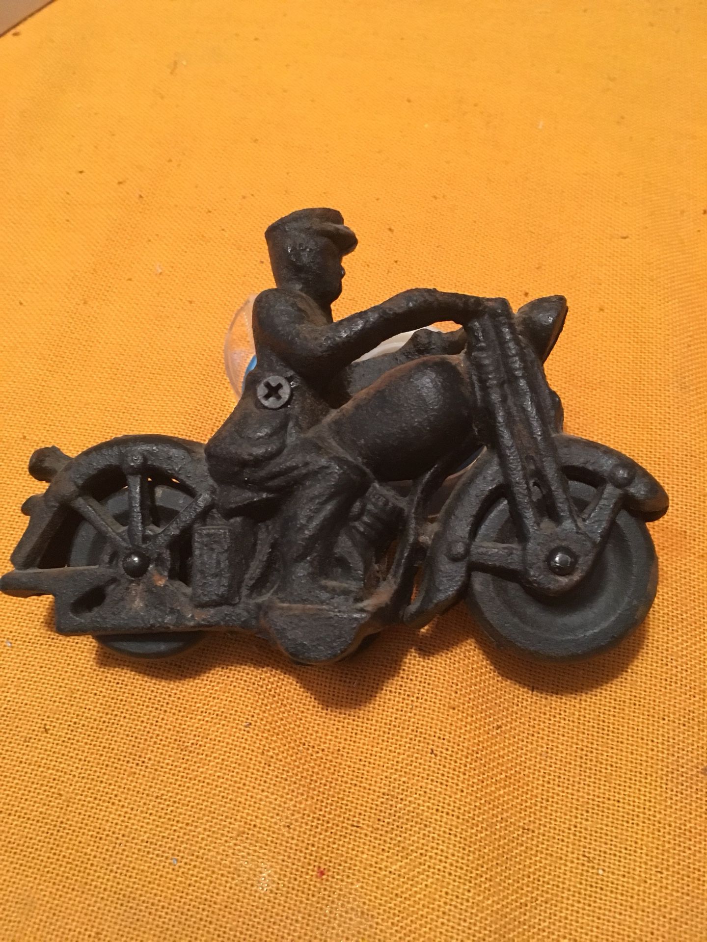 Collectible Harley cast iron toy App 6” long