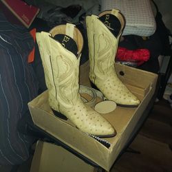 El General  Ostrich Boots 