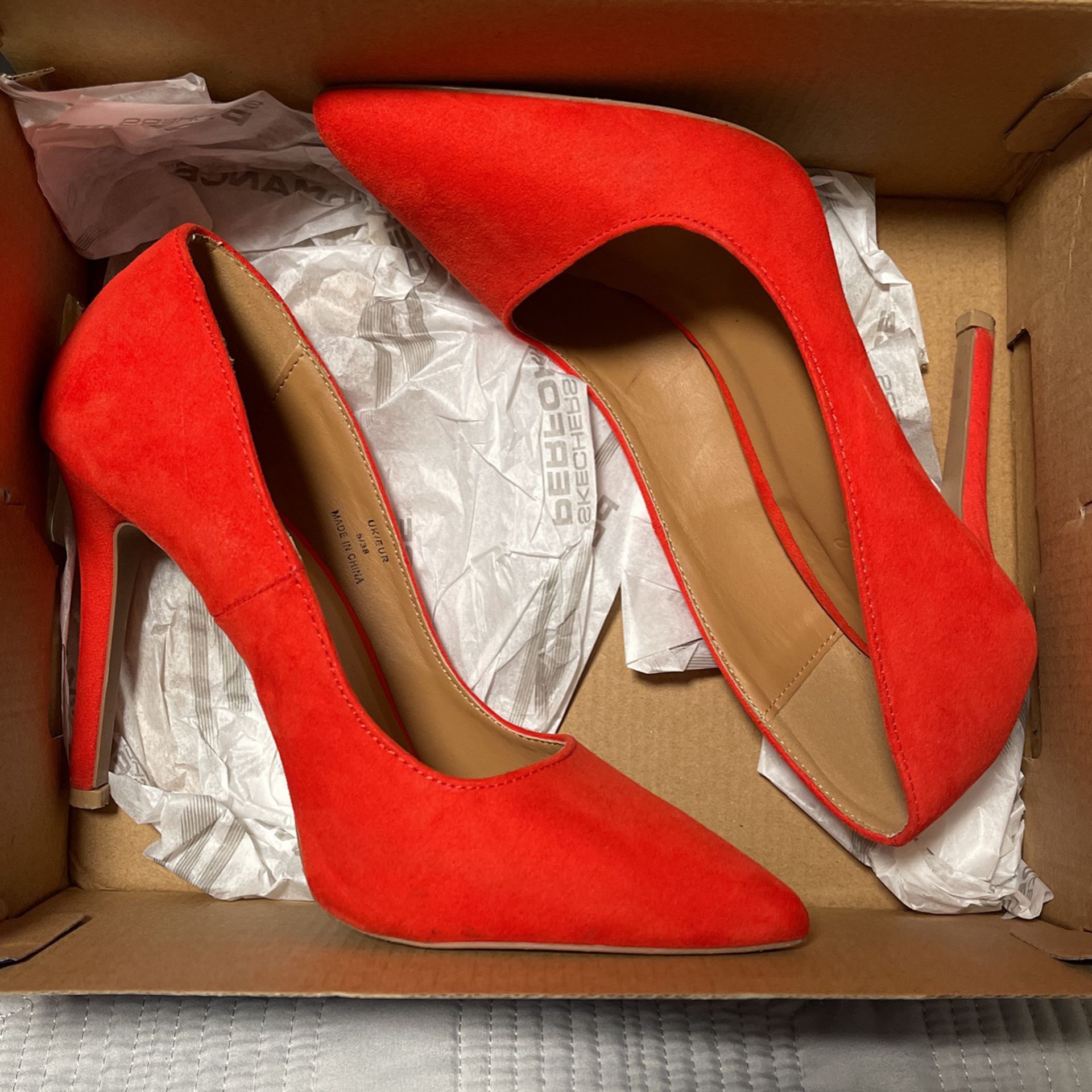 Woman Red Heels