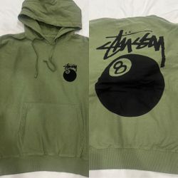 Olive Green Stussy hoodie (100% Authentic) Sample piece