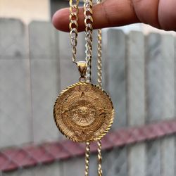 14K Gold Chain + Pendant – 27.7 Total – 26” – $3000 (Make an Offer)