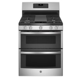 GE® 30" Free-Standing Gas Double Oven Convection Range