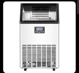 VEVOR 150lbs/24H Commercial Ice Maker 45 Ice Cubes in 15 Minutes Freestanding Ice Maker Machine with 33lbs...