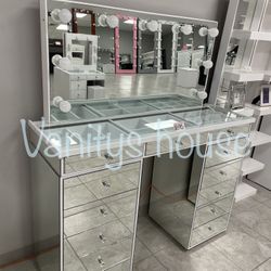 Vanity (desk And Mirror)