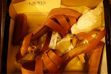 LAUREN RALPH LAUREN SOFFIA Women's Platform Heeled Dress Sandals