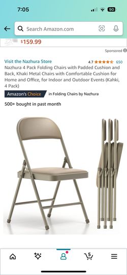 Folding Chairs 4pk New In Box