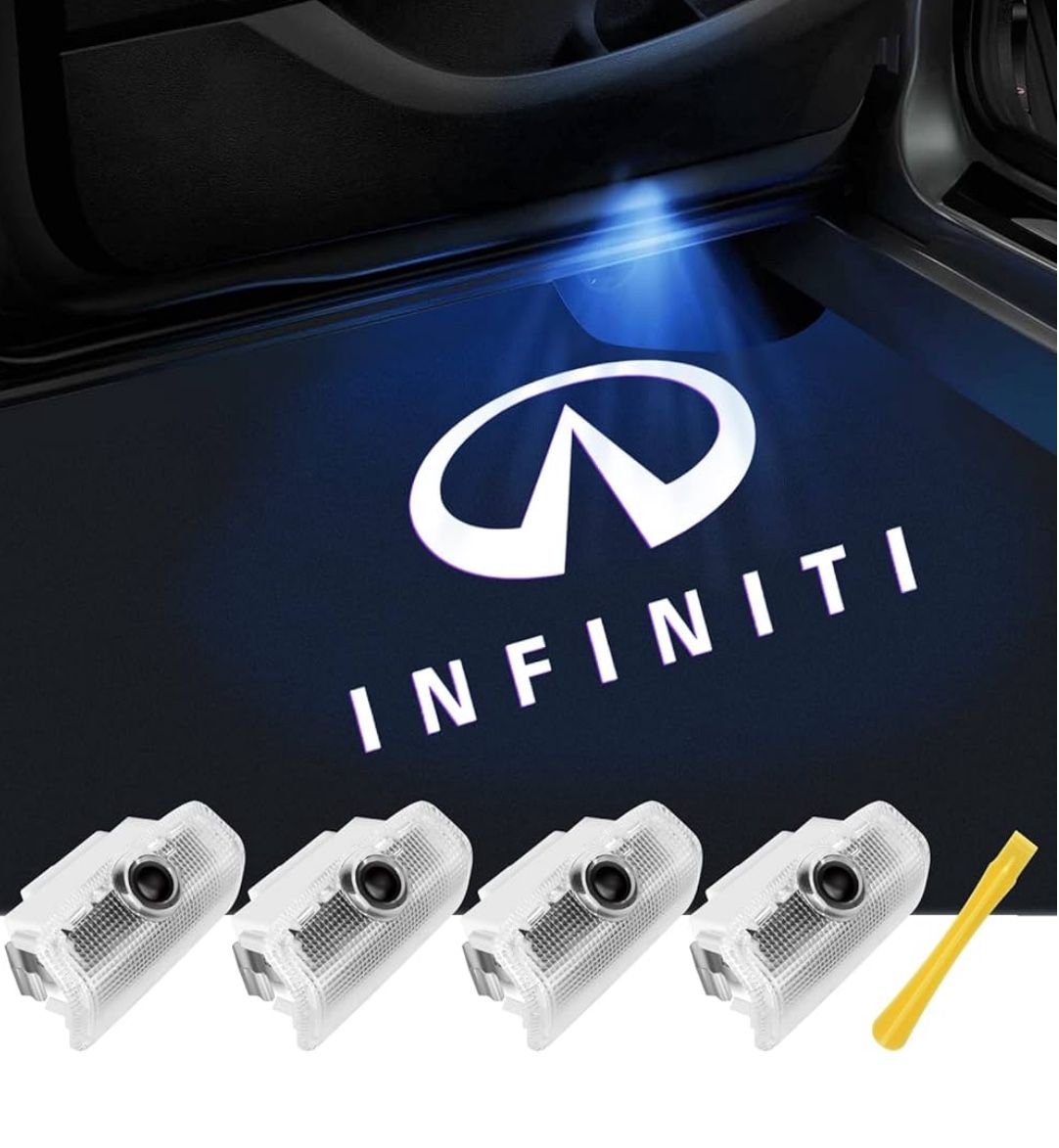 Infiniti Car Door Lights Logo