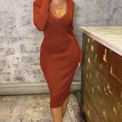 Ribbed Sweater Dress