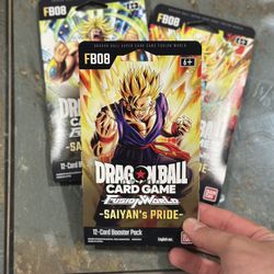 Dragon Ball Super Fusion World “Saiyan’s Pride” Booster Packs