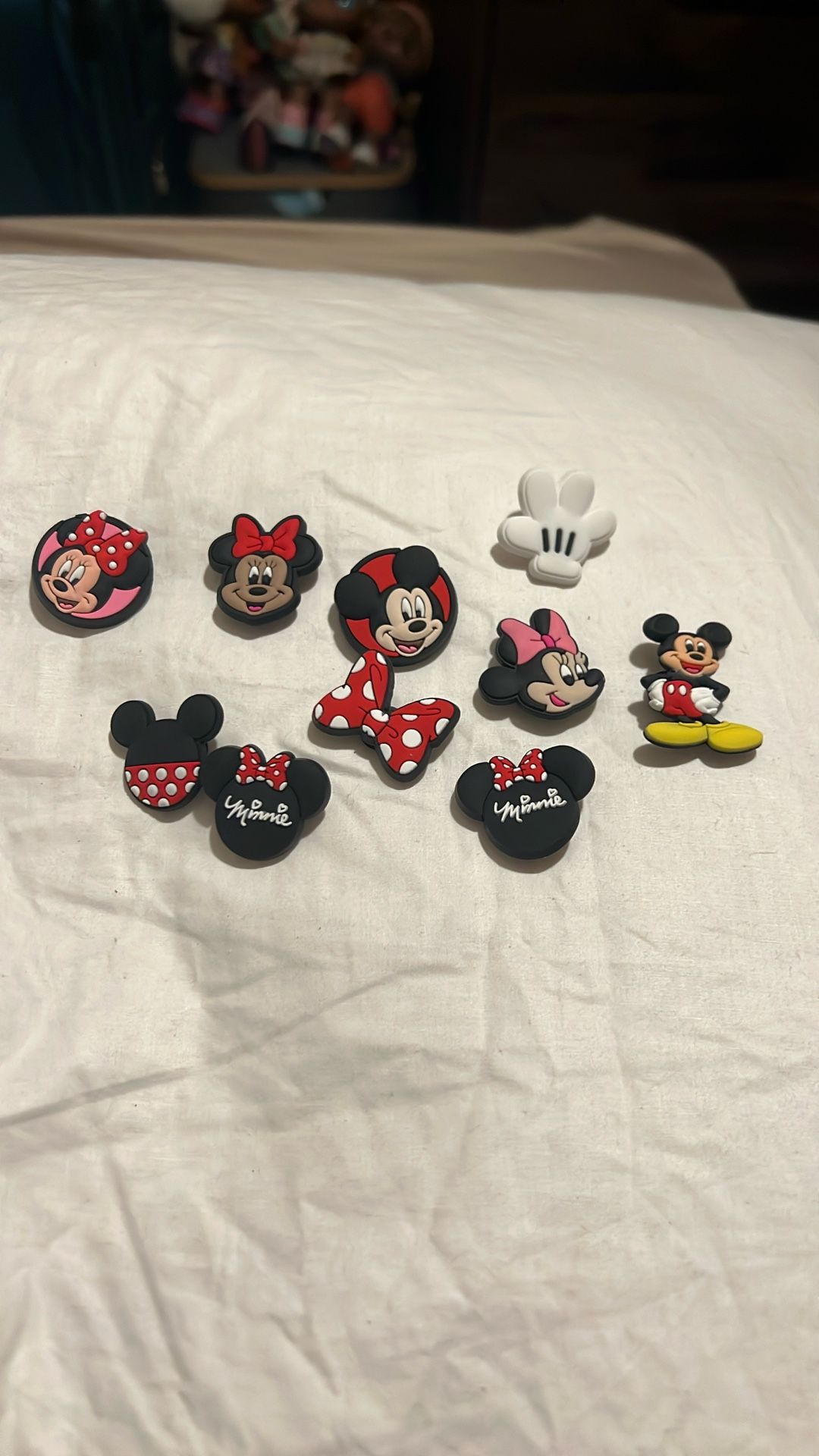 New Mickey And Minnie Croc Charms