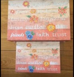 NWT Two Decorative Storage Boxes