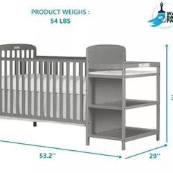 Dream On Me Anna 4 in 1 Full-Size Crib and Changing Table Combo

