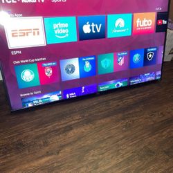 65”TCL ROKU 4K 2160p UHD Smart Tv HDR Model 65S510