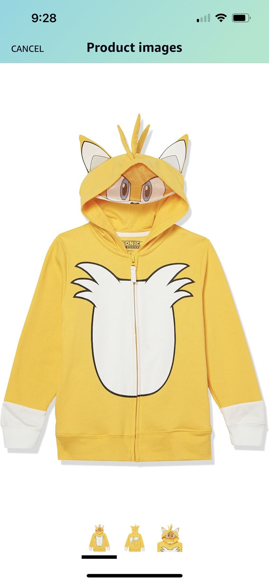 Tails Zippered Hoodie - 4T