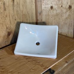 A-2 "Kohler DemiLav 18-1/4"" Enameled Cast Iron Wading Pool Bathroom Sink"