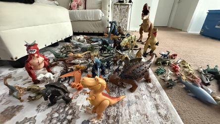 Dinosaur Toys and Godzilla, Giant World Colossal Trex, Some Necas, And Rare Indominus Rex