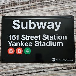 Yankee Stadium 161st Street Subway Sign