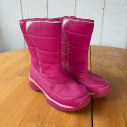 Len’s End Pink Snow Boots Youth Kids Size 2Y