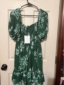 Brand new - Green floral dress