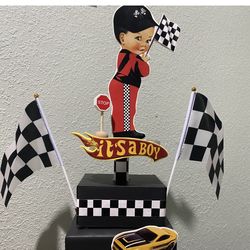 It’s A Boy Hot Wheel Centerpiece