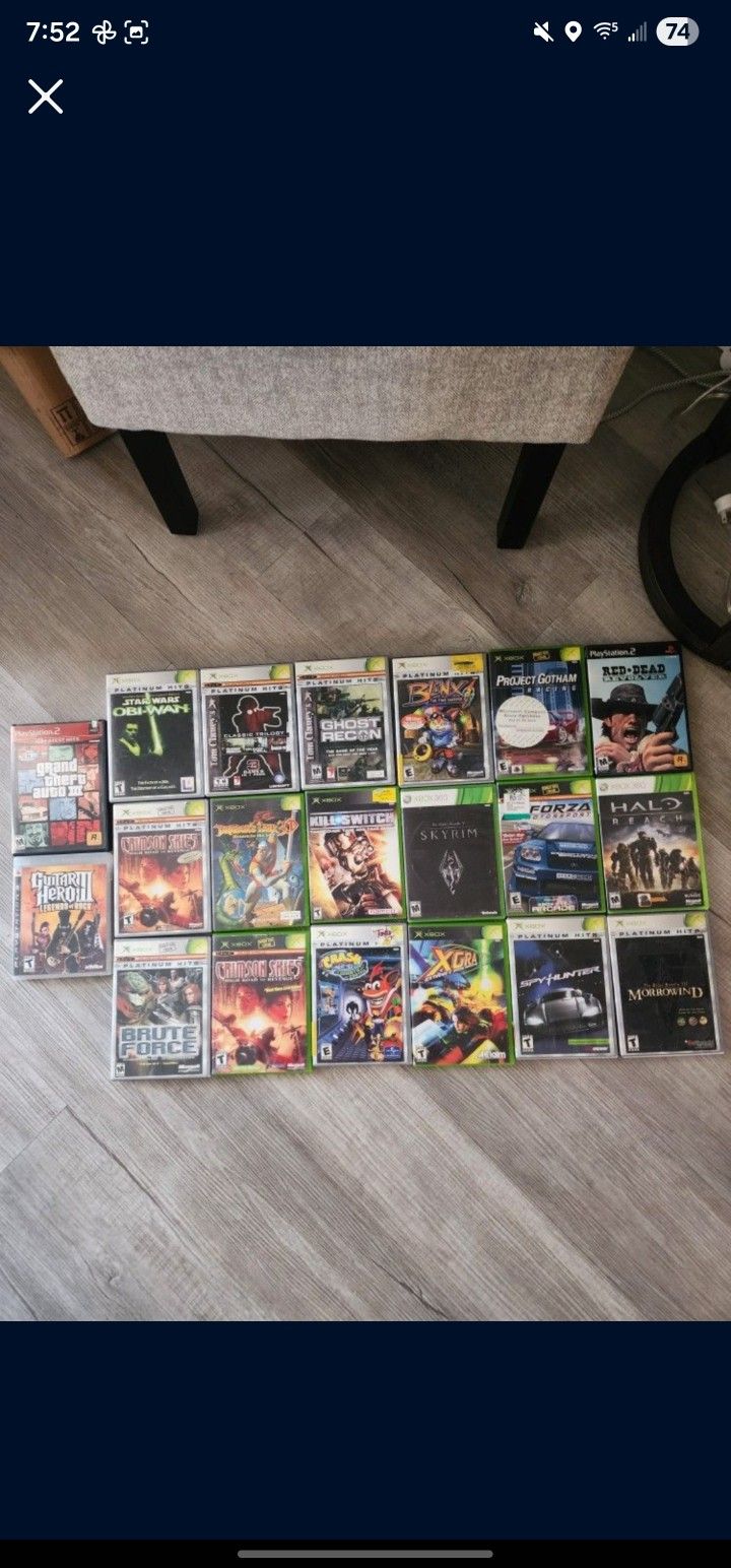 65 Video Games PS1 PS2 PS3 Xbox  GBA Games Lot