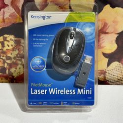 New Kensington Pilot Mouse Laser Wireless Mini Portable Mouse with Laser Optics