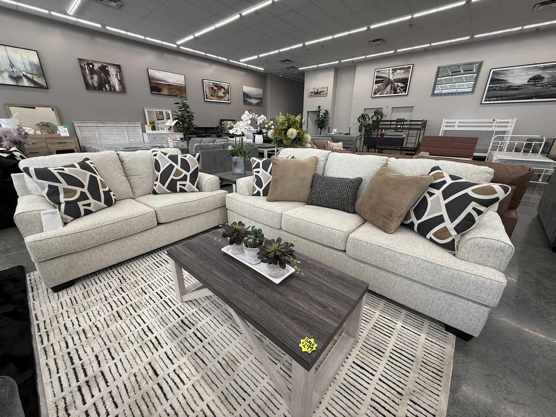 2 PC SOFA AND LOVESEAT