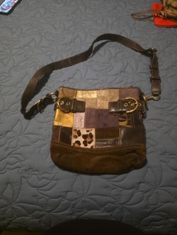 Coach leather side bag