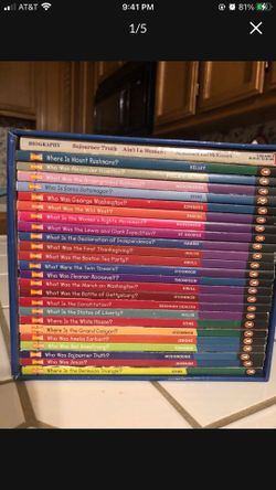 25 Who What & Where  Educational  Books $3. Ea. OBO For All