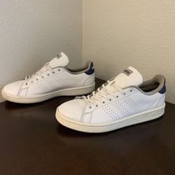 Adidas Advantage White Dark Blue Sneaker Men’s Size 9.5 Beaters