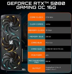 Gigabyte GeForce RTX 5080