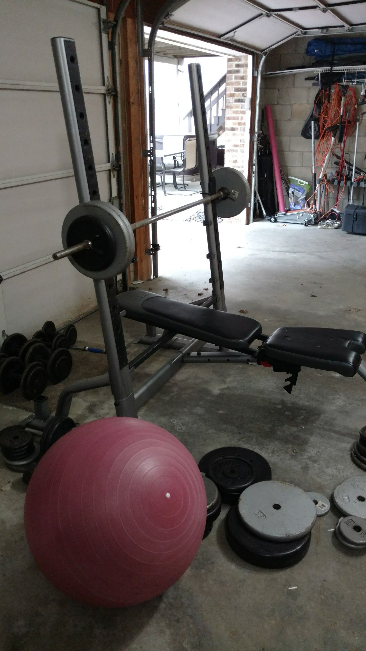 Weight Bench and Elliptical