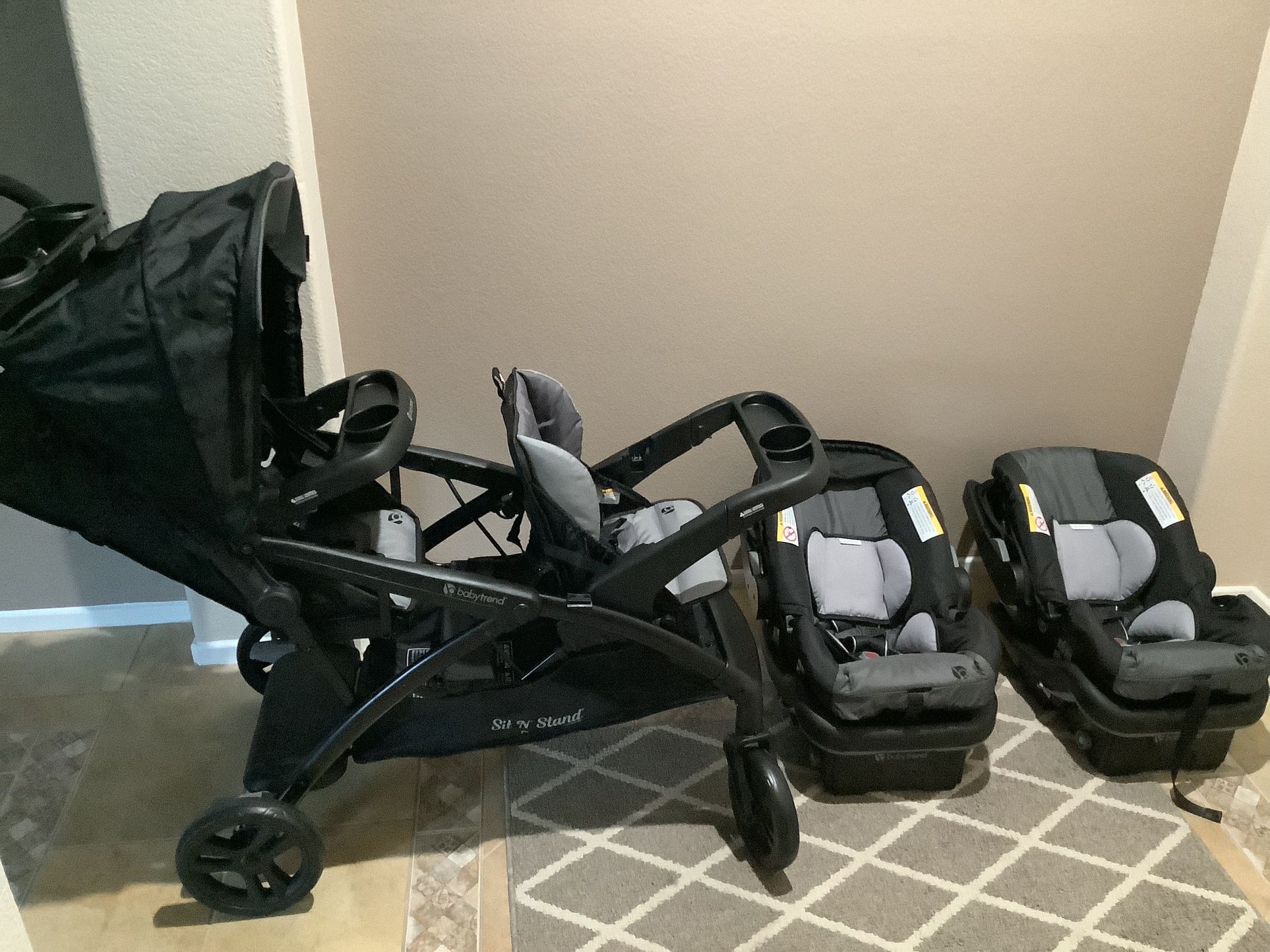 evenflo expand Pivot Xpand Modular Travel System with LiteMax Infant Car Seat with Anti-Rebound Bar (Ayrshire Black) : Baby Louis Vuitton Jake Damier Without any additional parts var1value:57-58cm | M Activity-Backcountry