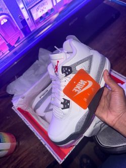 BRAND NEW Jordan 4 cement 5.5Y