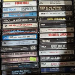 Over 100 music cassettes tapes