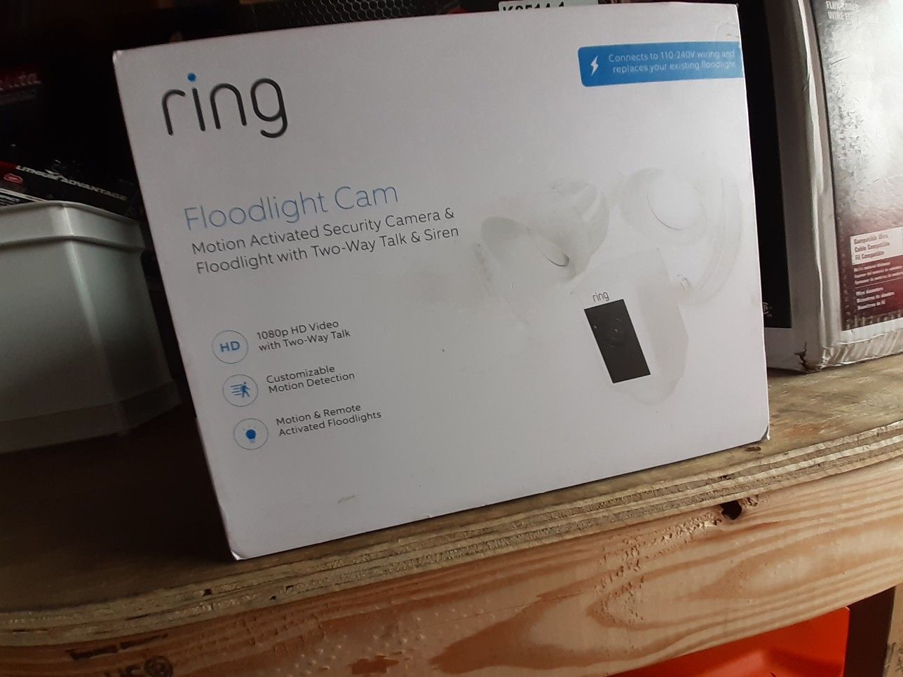 new ring floodlight cam white