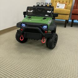 Kids 4x4 Ride-On Jeep – Electric Off-Road Style (Green)